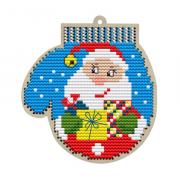 Christmas mitten - Santa