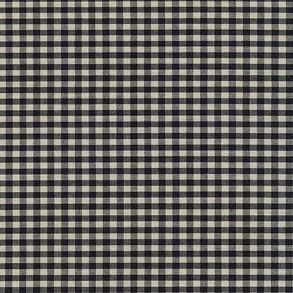 Crawford Gingham (2.5mm): Negro 45x110cm.