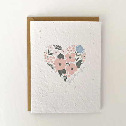 Tarjeta de felicitaciones plantable - Best Mom, Ever