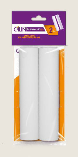 Clips dobles - Blanco - para 20 cm