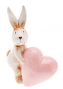 Conejo con Corazón rosa