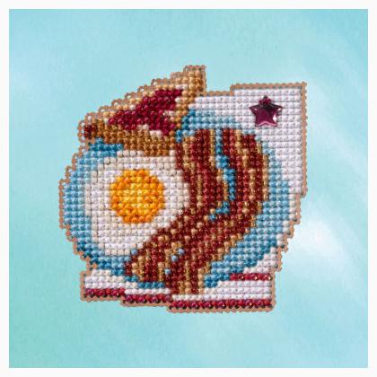 Seasonal Ornament: Bacon & Eggs