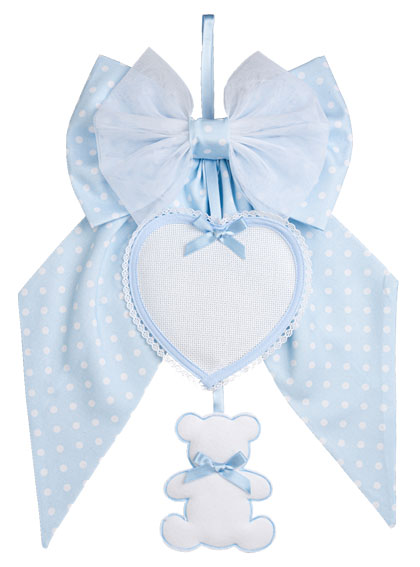 Cinta Neonato - Pois Baby Bear - Azul Cielo