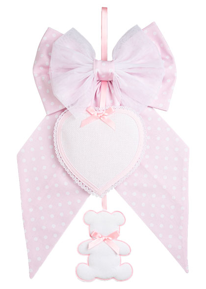 Cinta Neonato - Pois Baby Bear - Rosa