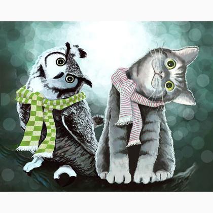 Owl and Kitten
