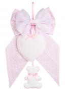 Cinta Neonato - Pois Baby Bear - Rosa