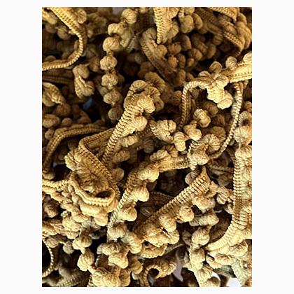 Organic Honey Mini Pom Pom (1yd)