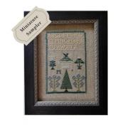 Mysterious M Sampler 1800s Miniature
