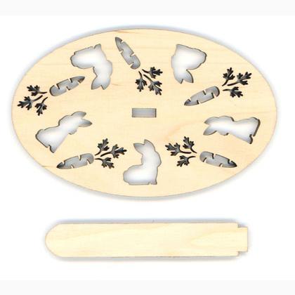 Soporte para bordados terminados - Conejitos