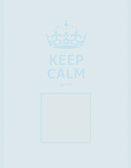 Trapo de cocina - Keep Calm - Azul Cielo