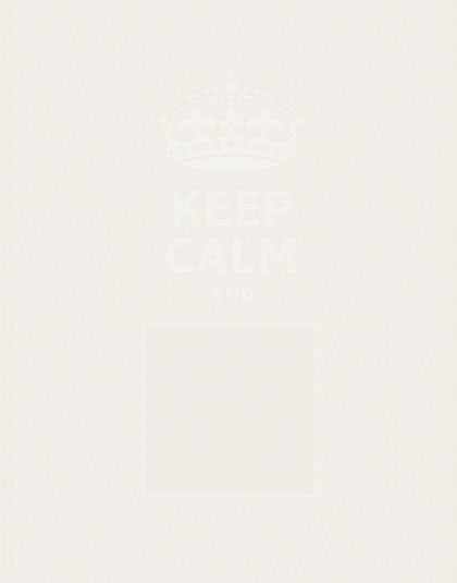 Trapo de cocina - Keep Calm - Blanco