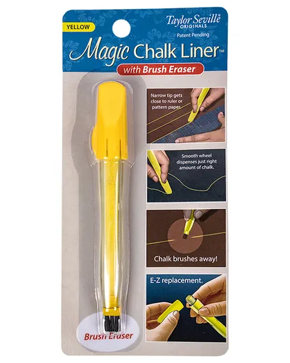 Magic Chalk Liner - Rotulador de tiza para marcar - amarillo