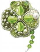 Broche - Símbolo de la suerte hoja de trébol