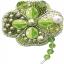 Broche - Símbolo de la suerte hoja de trébol