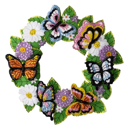 Butterfly Bliss - Kit de guirnalda de fieltro