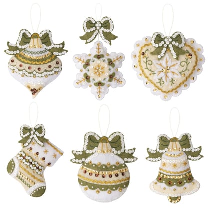 Kit de decoración de fieltro - Holiday Glitz