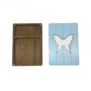 Estuche de madera - Mariposa