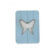Porta agujas - Mariposa azul