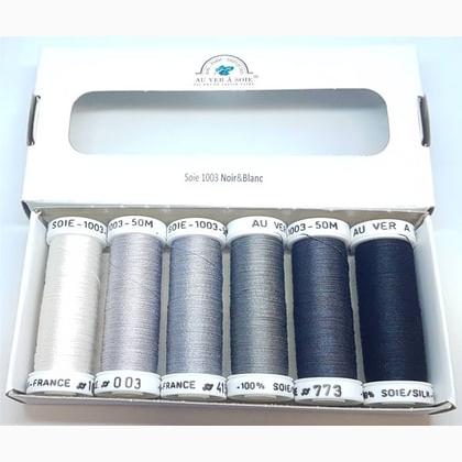 Soie 1003 - Pack 6 tonos - Negro y Blanco