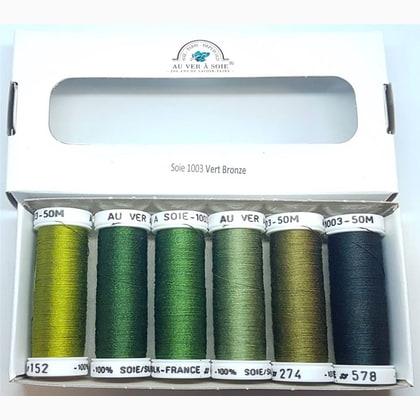 Soie 1003 - Pack 6 tonos - Verde Bronce
