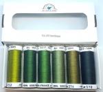 Soie 1003 - Pack 6 tonos - Verde Bronce