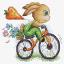 Bunny Cyclist