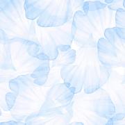 Tela Aida para bordar impresa 14ct - Pétalos azules 38X46CM