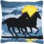 Almohada: Caballos a la luz de la luna