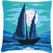 Almohada: Velero a la luz de la luna