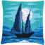 Almohada: Velero a la luz de la luna