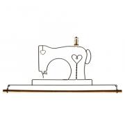 Accroche Máquina de coser 12" - Gris