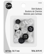Botones para Camisas - Blanco y negro