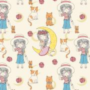 Lila y cachorros