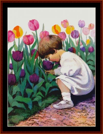 Jesse Willcox Smith - Tulip Time
