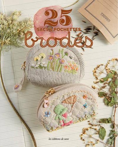 25 sacs & pochettes brodés
