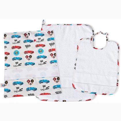 Set Guardería - Carros de carreras - Blanco
