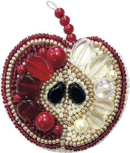 Broche - Manzana roja