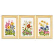 Flores de campo - set de 3
