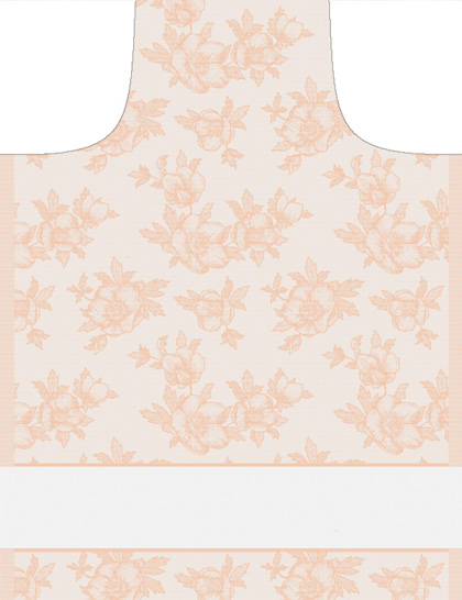 Mandil Elleboro Lurex - Melocotón