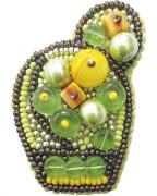 Broche - Cactus brillante