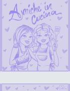 Trapo de cocina - Novias En La Cocina - Lila