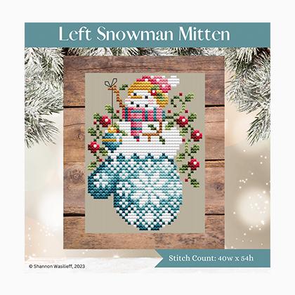Left Snowman Mitten