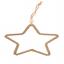 Estrella de madera y yute