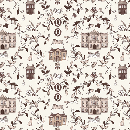 Orgullo y Prejuicio - Pemberley Crema 45x110cm.