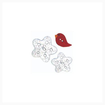 New Friends Snowman button pack