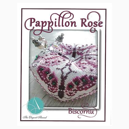 Pappillon Rose Biscornu
