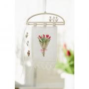 Percha de madera - Tulpenstrauß (Bouquet de tulipanes)