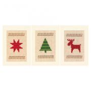 Tarjetas de felicitaciones: Árboles de Navidad - Juego de 3