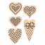 Conjunto de pequeñas decoraciones - Corazones
