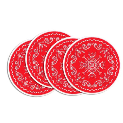 Juego para servir vasos - Motivos de invierno